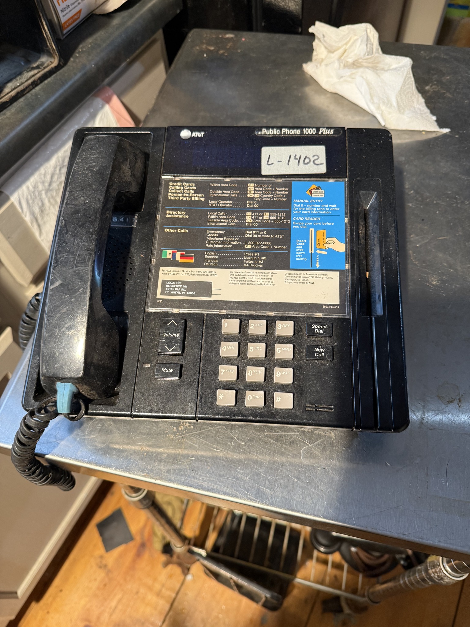 AT&T- Public Phone 1000 PLUS