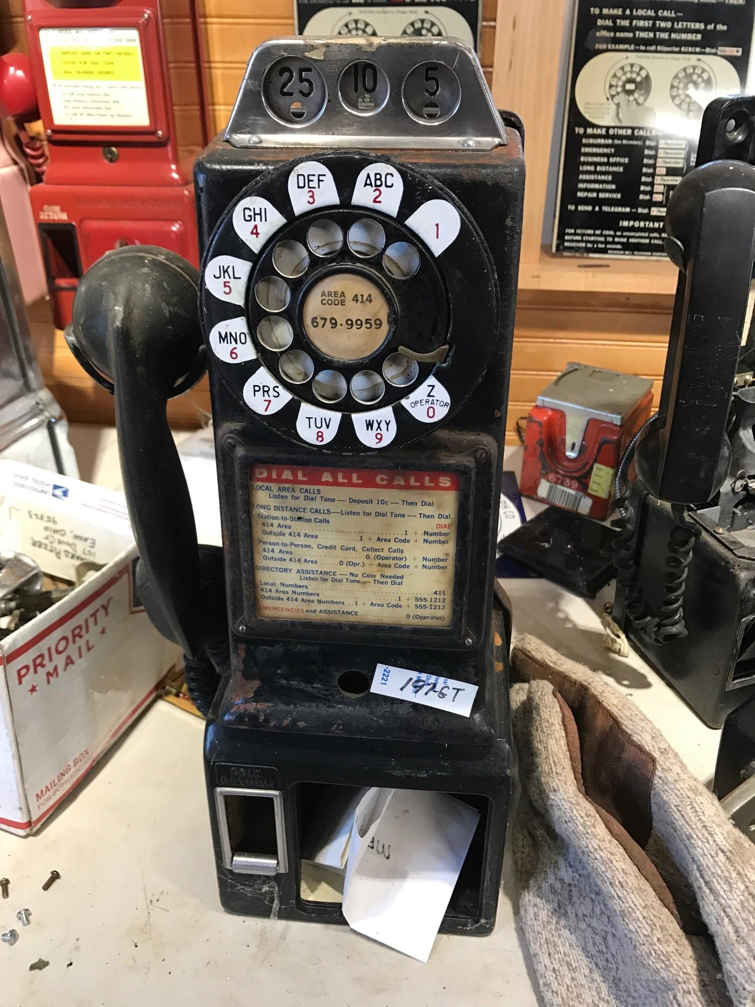 Western Electric Three Slot 191G Payphone