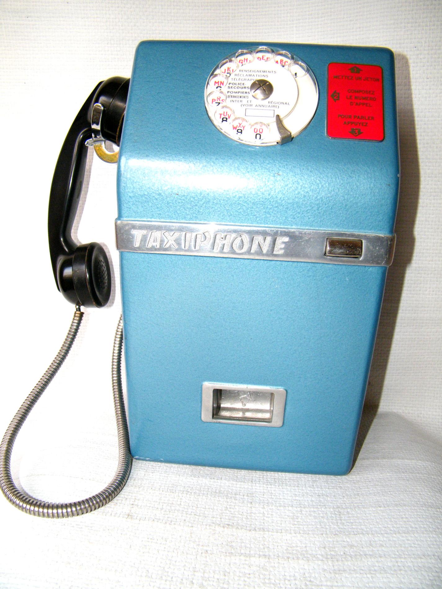 French Payphone- TAXIPHONE Types 100 and 200