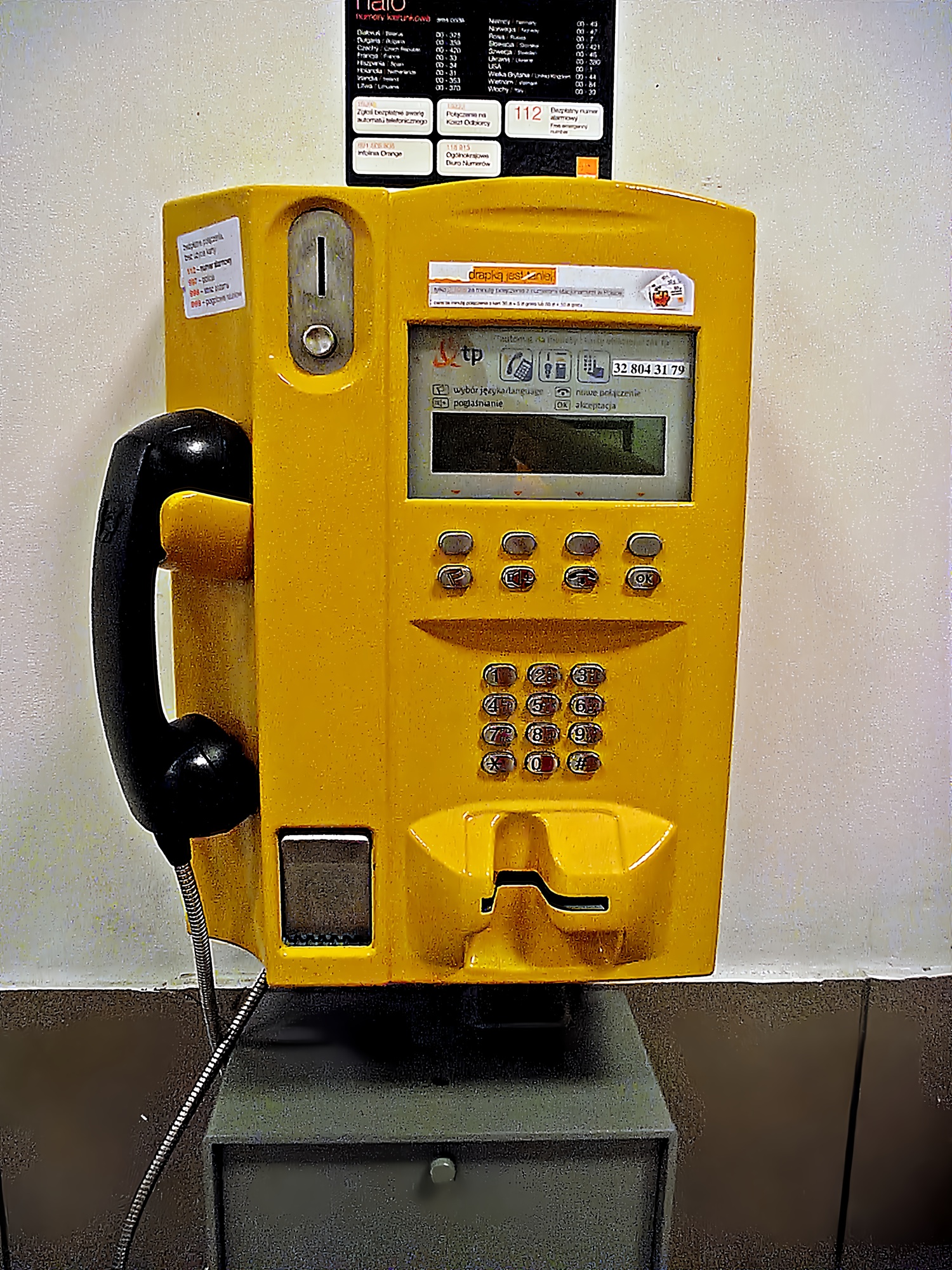 Polish Payphone- Ascom eXanto “yellow”