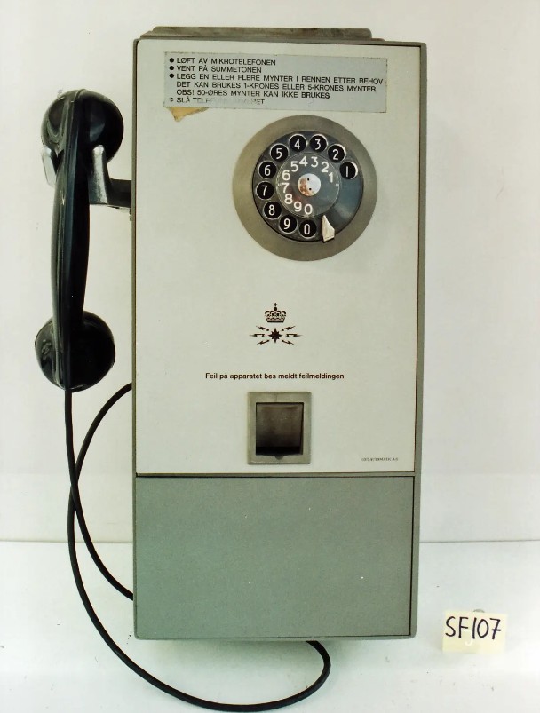 Danish Payphone- GNT AY-2 Multi-Coin Payphone — Norway, c.1970s–80s