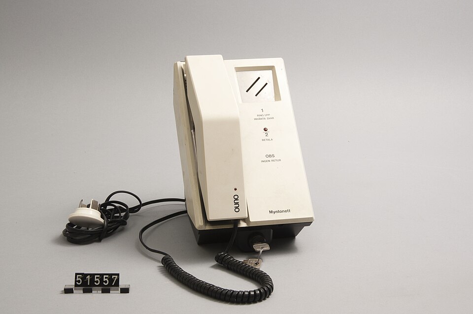 Swedish Payphone- Myntonett Televerket, 1990
