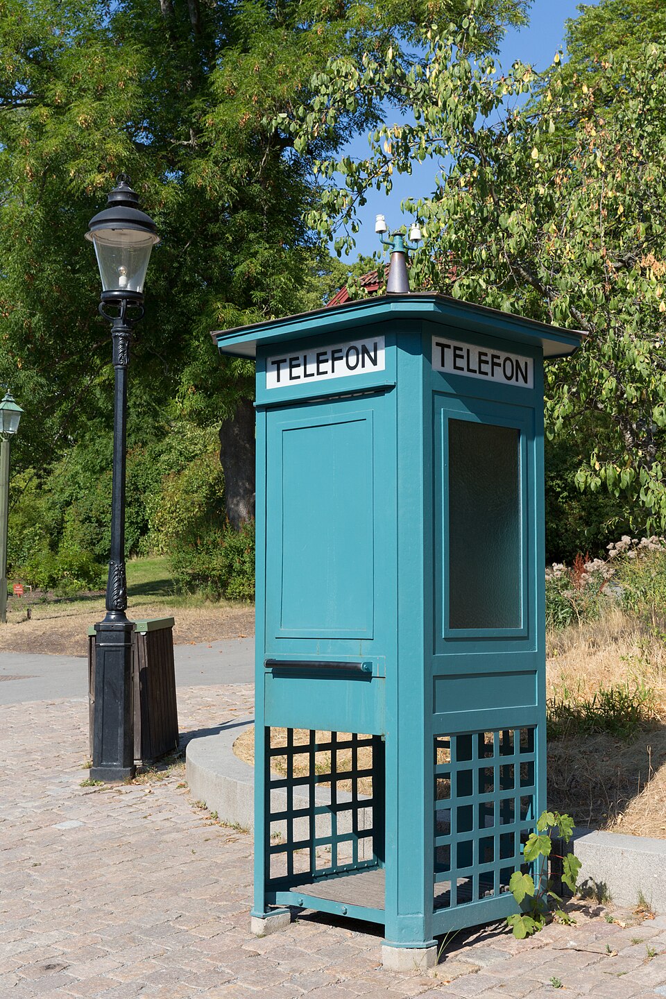 Swedish Phonebooth- 1934 Steel street cabinet